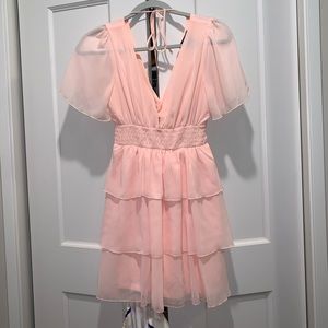 elegant deep v dress